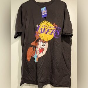 NWT Los Angeles Lakers Space Jam Legacy Taz Shirt Size Large Looney Tunes Taz